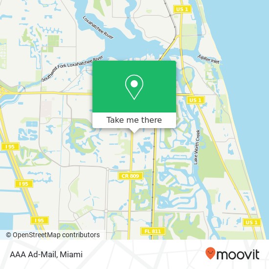 AAA Ad-Mail map