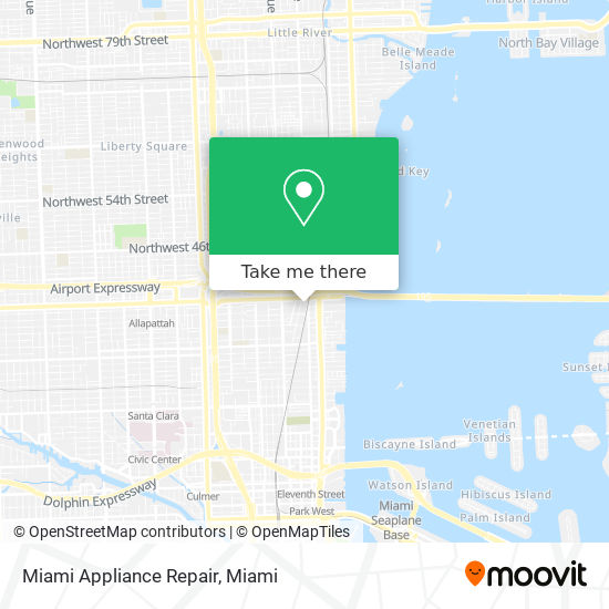 Mapa de Miami Appliance Repair