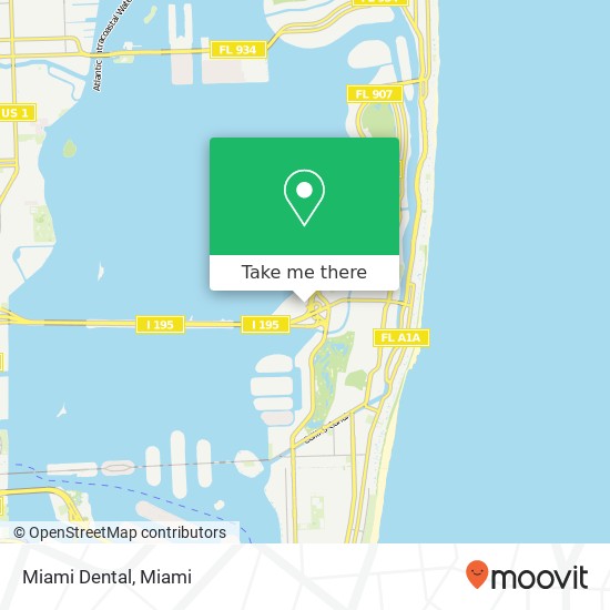 Mapa de Miami Dental
