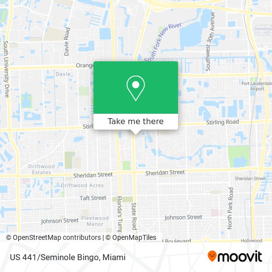 US 441/Seminole Bingo map