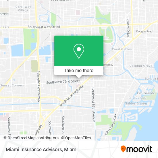 Miami Insurance Advisors map