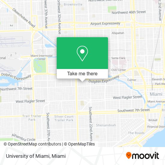 University of Miami map