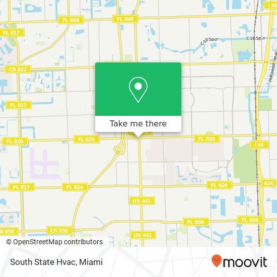 Mapa de South State Hvac