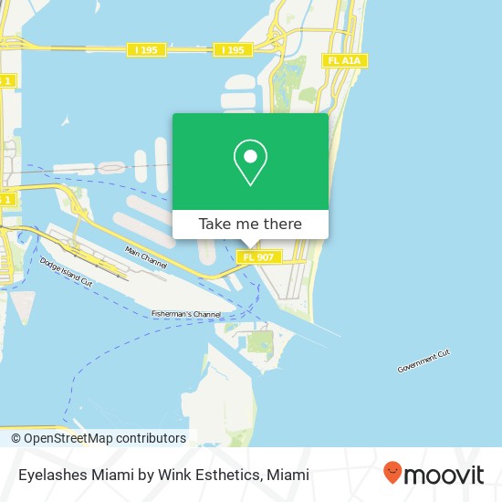 Eyelashes Miami by Wink Esthetics map