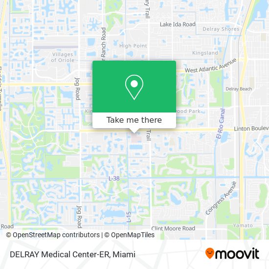 DELRAY Medical Center-ER map