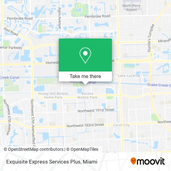 Mapa de Exquisite Express Services Plus