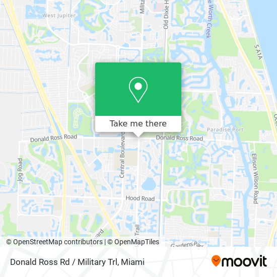 Donald Ross Rd / Military Trl map