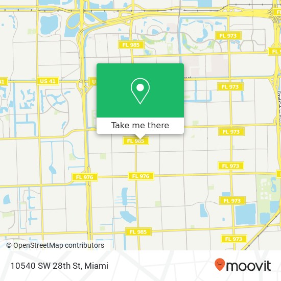 10540 SW 28th St map