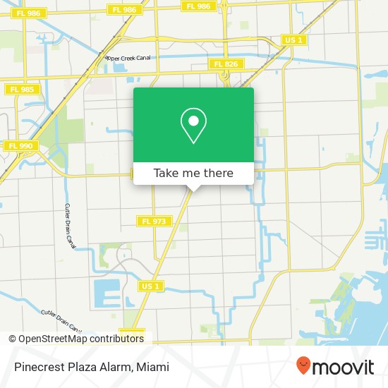 Mapa de Pinecrest Plaza Alarm