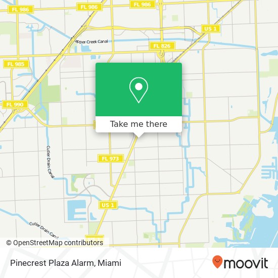 Pinecrest Plaza Alarm map