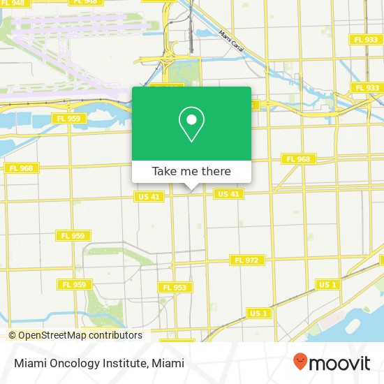 Mapa de Miami Oncology Institute