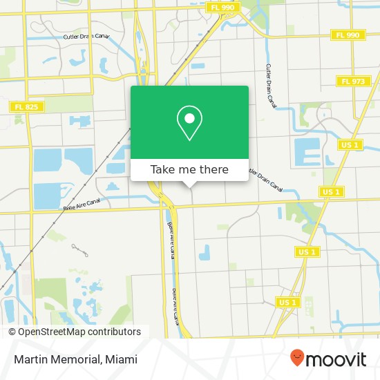 Martin Memorial map