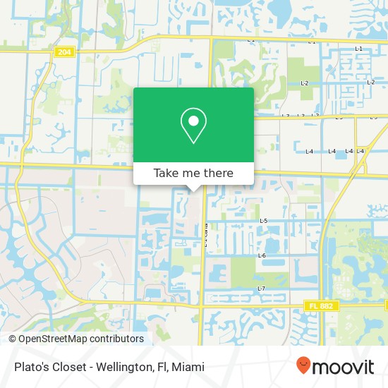 Mapa de Plato's Closet - Wellington, Fl