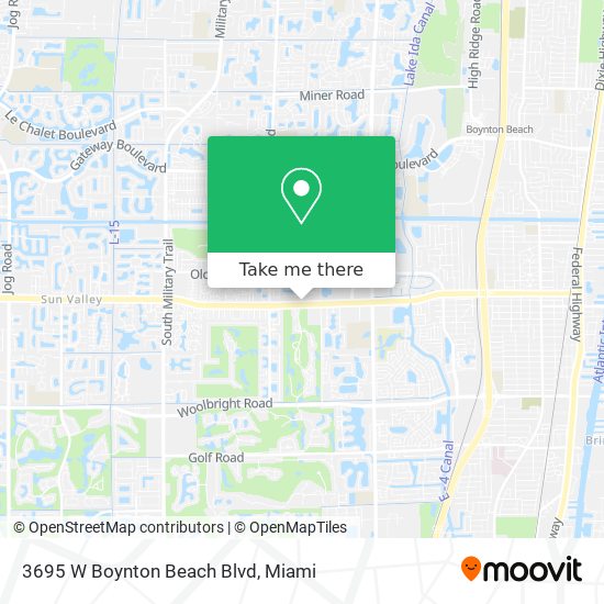 3695 W Boynton Beach Blvd map