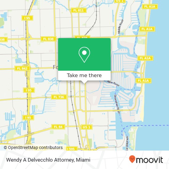 Wendy A Delvecchlo Attorney map