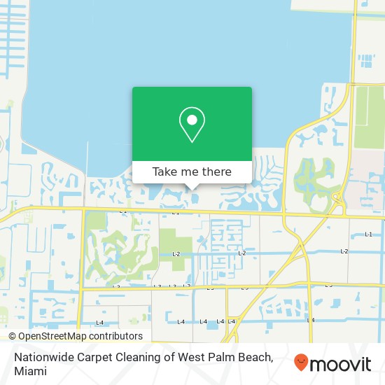 Nationwide Carpet Cleaning of West Palm Beach map