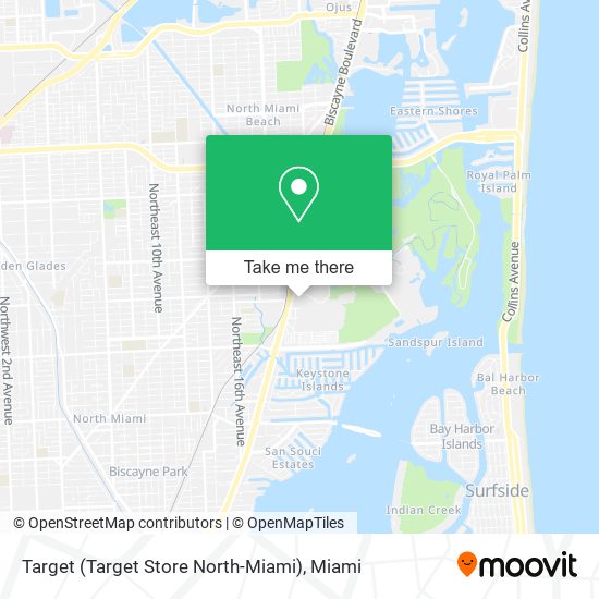 Mapa de Target (Target Store North-Miami)