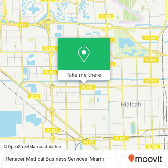 Renacer Medical Business Services map