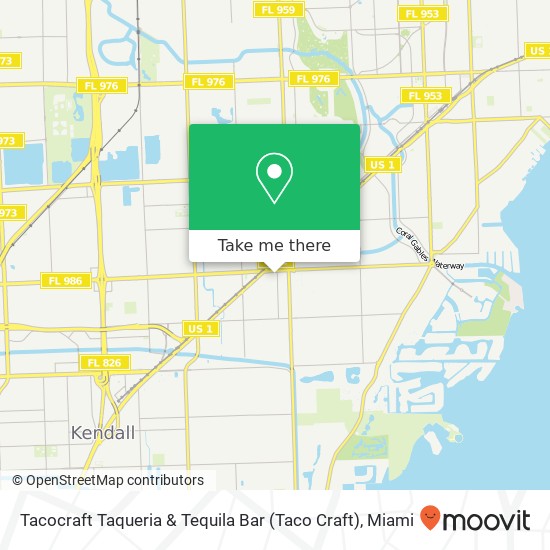 Mapa de Tacocraft Taqueria & Tequila Bar (Taco Craft)