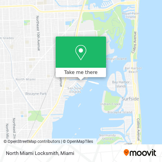 Mapa de North Miami Locksmith