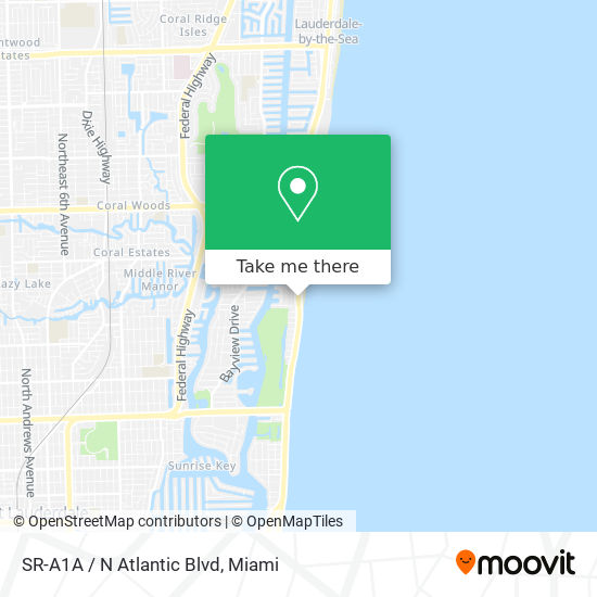 SR-A1A / N Atlantic Blvd map