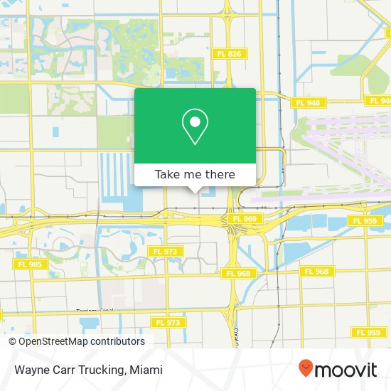 Wayne Carr Trucking map