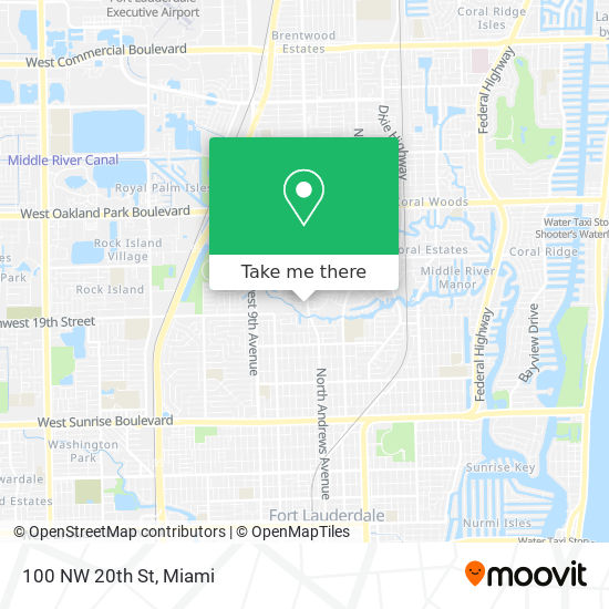 Mapa de 100 NW 20th St