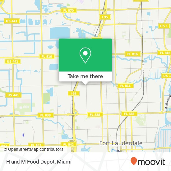 Mapa de H and M Food Depot