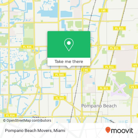 Mapa de Pompano Beach Movers
