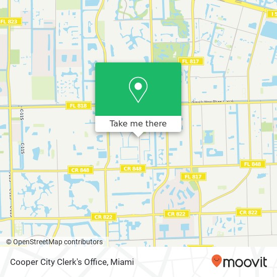 Mapa de Cooper City Clerk's Office