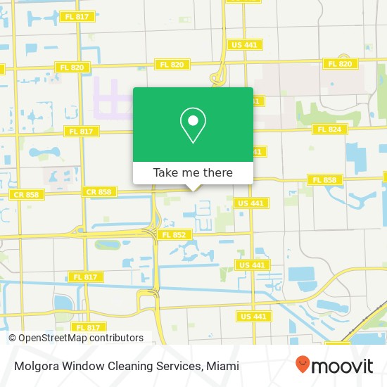 Molgora Window Cleaning Services map