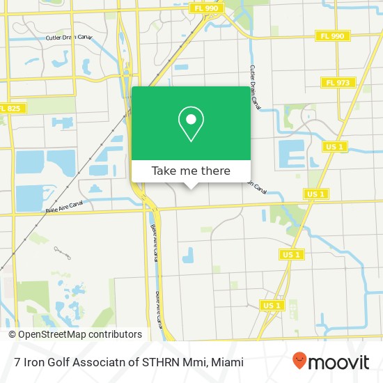 7 Iron Golf Associatn of STHRN Mmi map