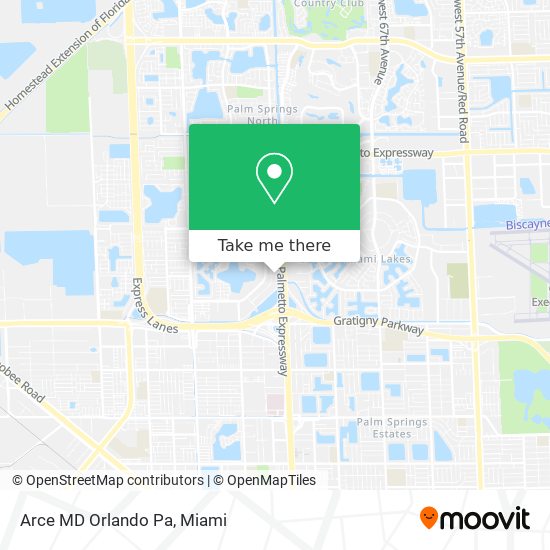 Arce MD Orlando Pa map