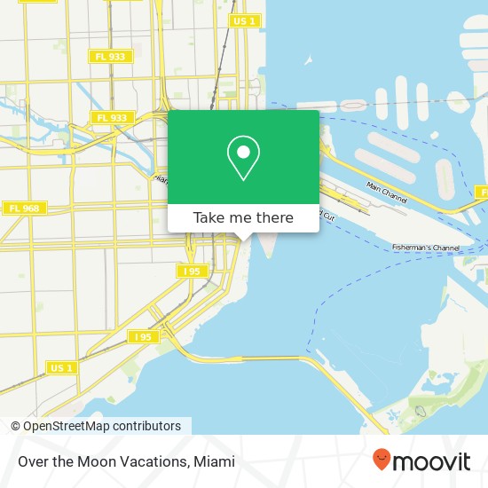 Over the Moon Vacations map