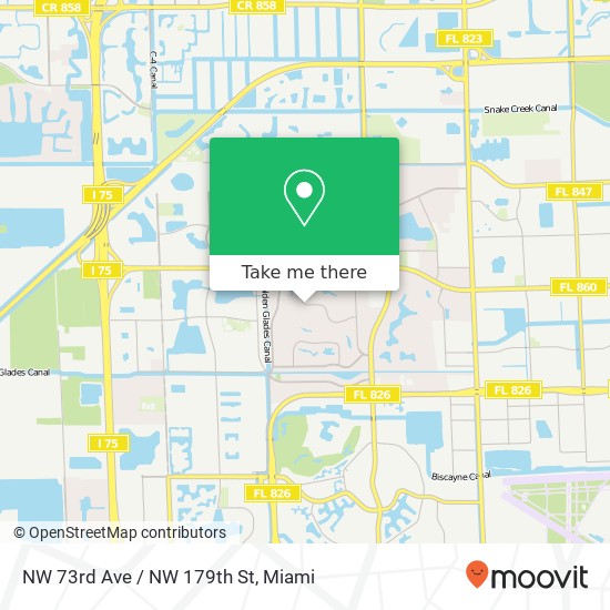NW 73rd Ave / NW 179th St map