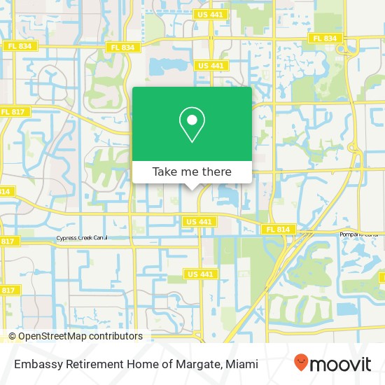 Mapa de Embassy Retirement Home of Margate