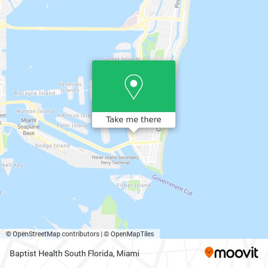 Mapa de Baptist Health South Florida