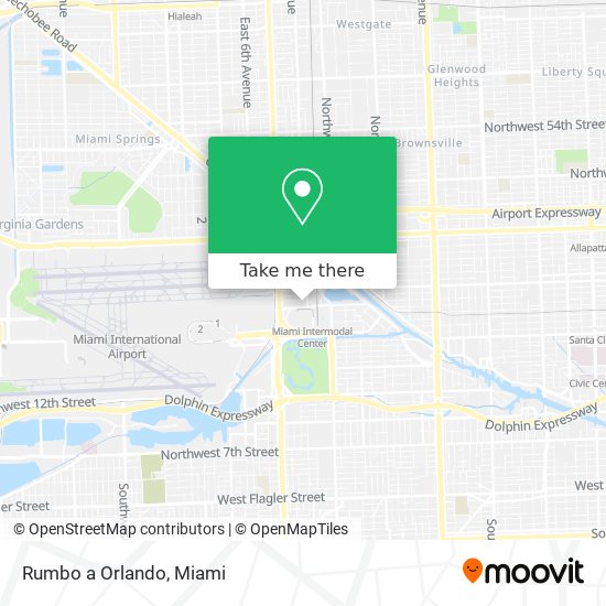 Rumbo a Orlando map