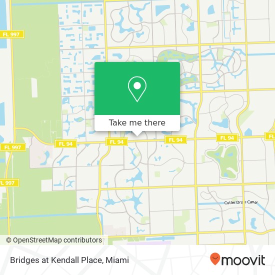 Bridges at Kendall Place map