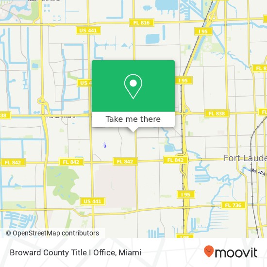 Broward County Title I Office map