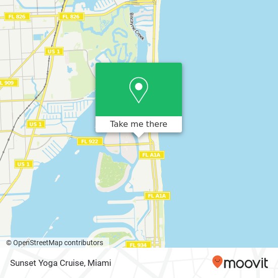 Mapa de Sunset Yoga Cruise