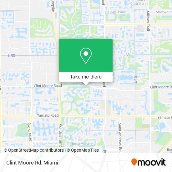 Mapa de Clint Moore Rd