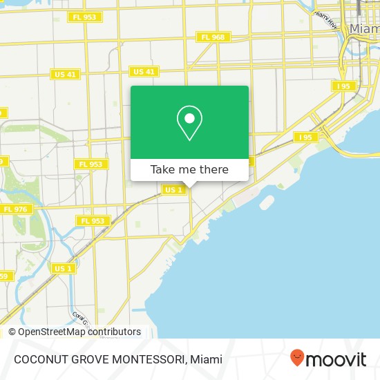 COCONUT GROVE MONTESSORI map