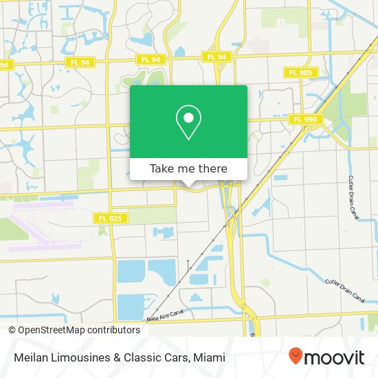 Meilan Limousines & Classic Cars map