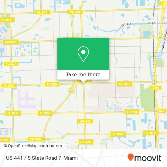 US-441 / S State Road 7 map