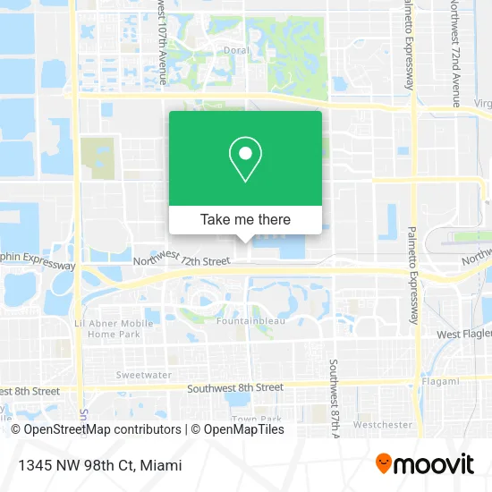 1345 NW 98th Ct map
