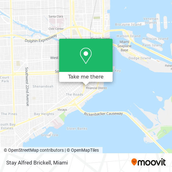 Stay Alfred Brickell map