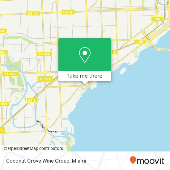 Mapa de Coconut Grove Wine Group