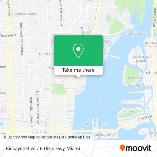 Mapa de Biscayne Blvd / E Dixie Hwy