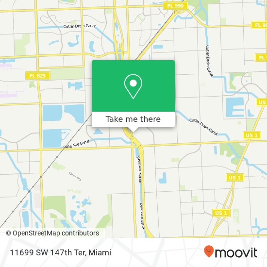 11699 SW 147th Ter map